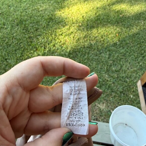 Fashion Nova Champagne Ribbed Crop Top (Size XS) - Picture 4 of 4